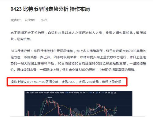 比特币早间建议,比特币早间行情分析及操作建议